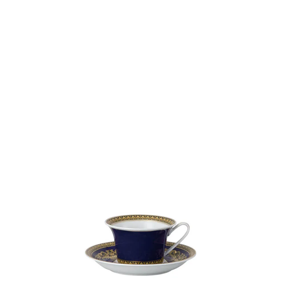 Versace meets Rosenthal Medusa Blue Tea cup and saucer