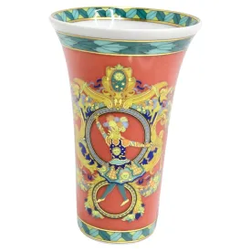 Versace Rosenthal 1990s Le Roi King Sun Porcelain Vase