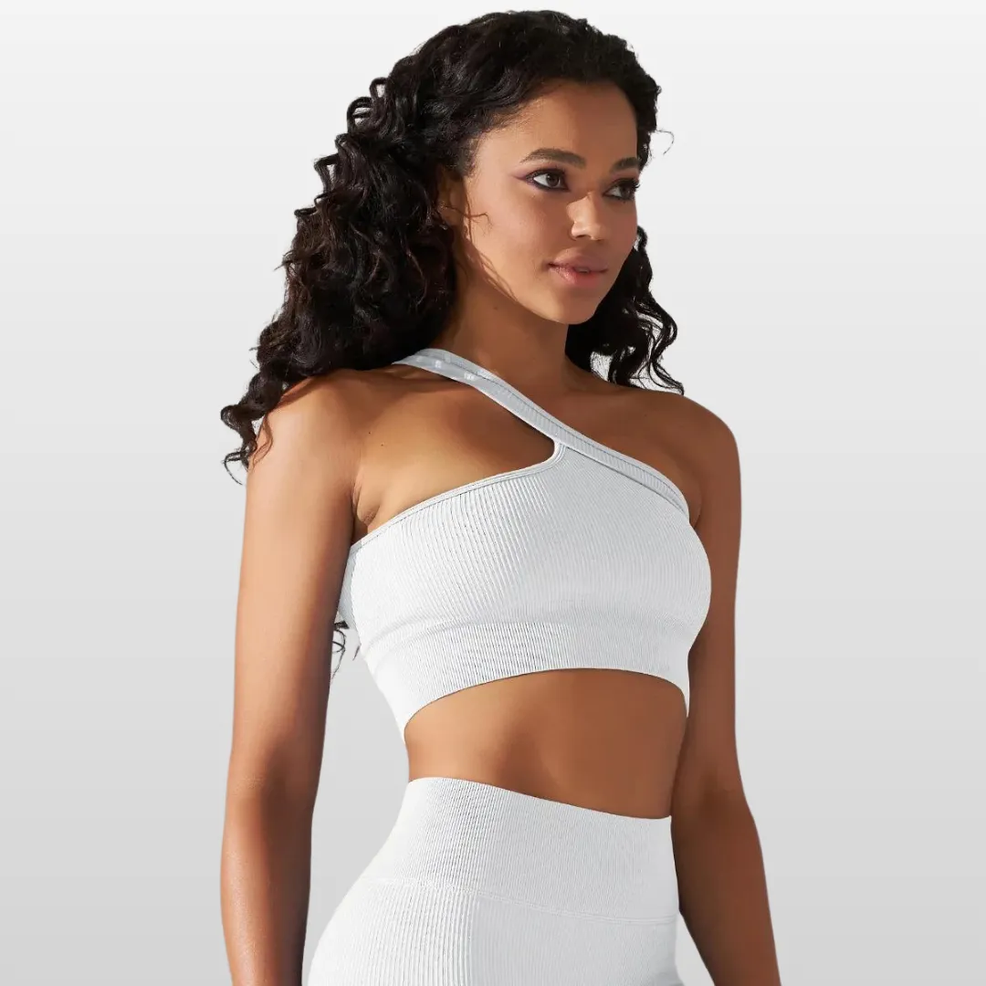 VESSA ONE SHOULDER SPORTS BRA