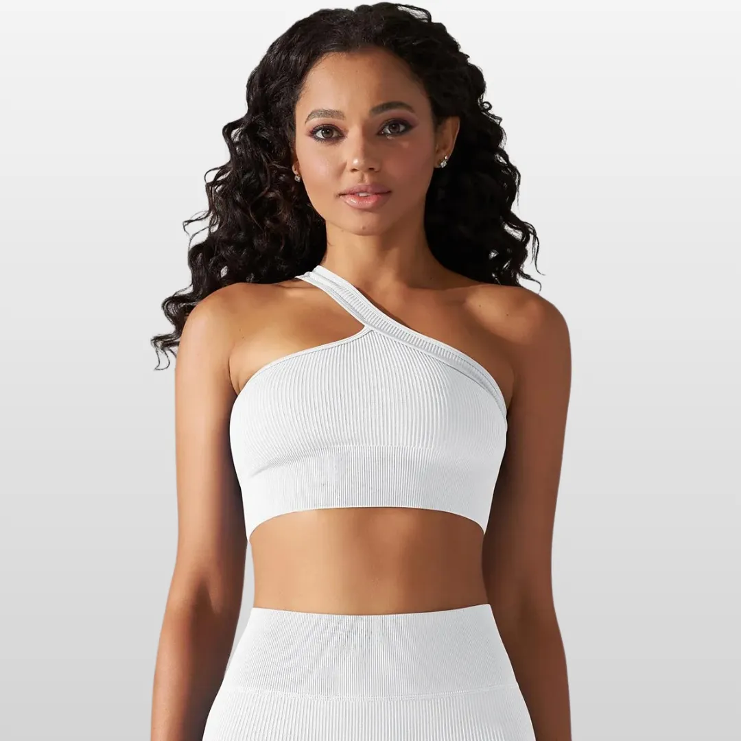 VESSA ONE SHOULDER SPORTS BRA