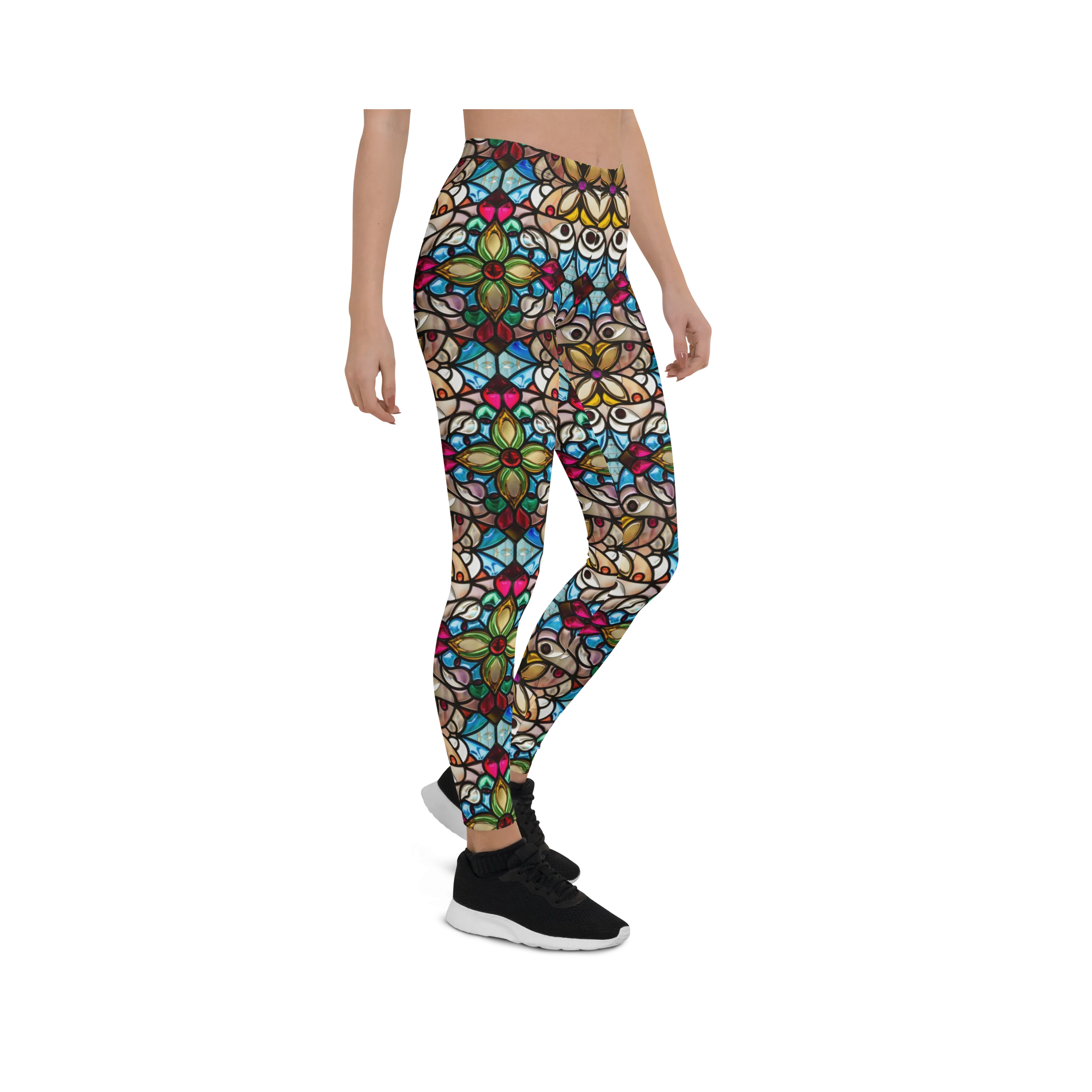 Vintage Stained Glass Leggings