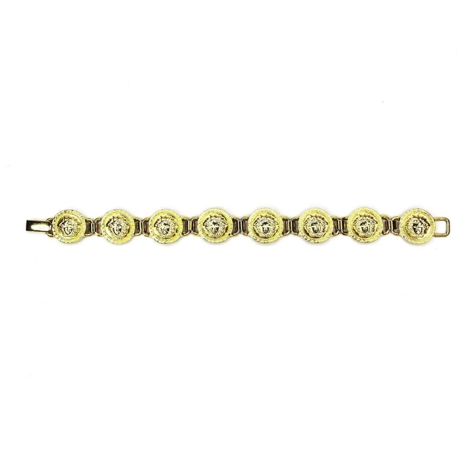 Vintage Versace Medusa Head Coin Bracelet