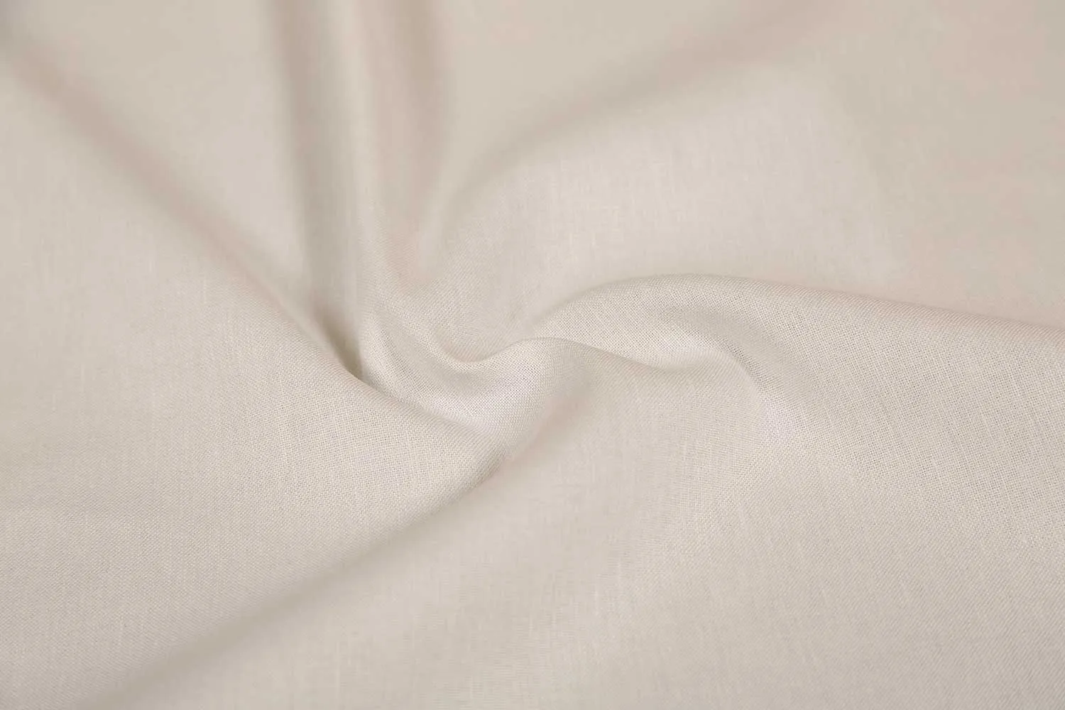 White Plain Cotton Linen Lycra Fabric