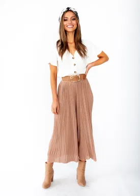 Wintercrest Knit Culottes - Mocha