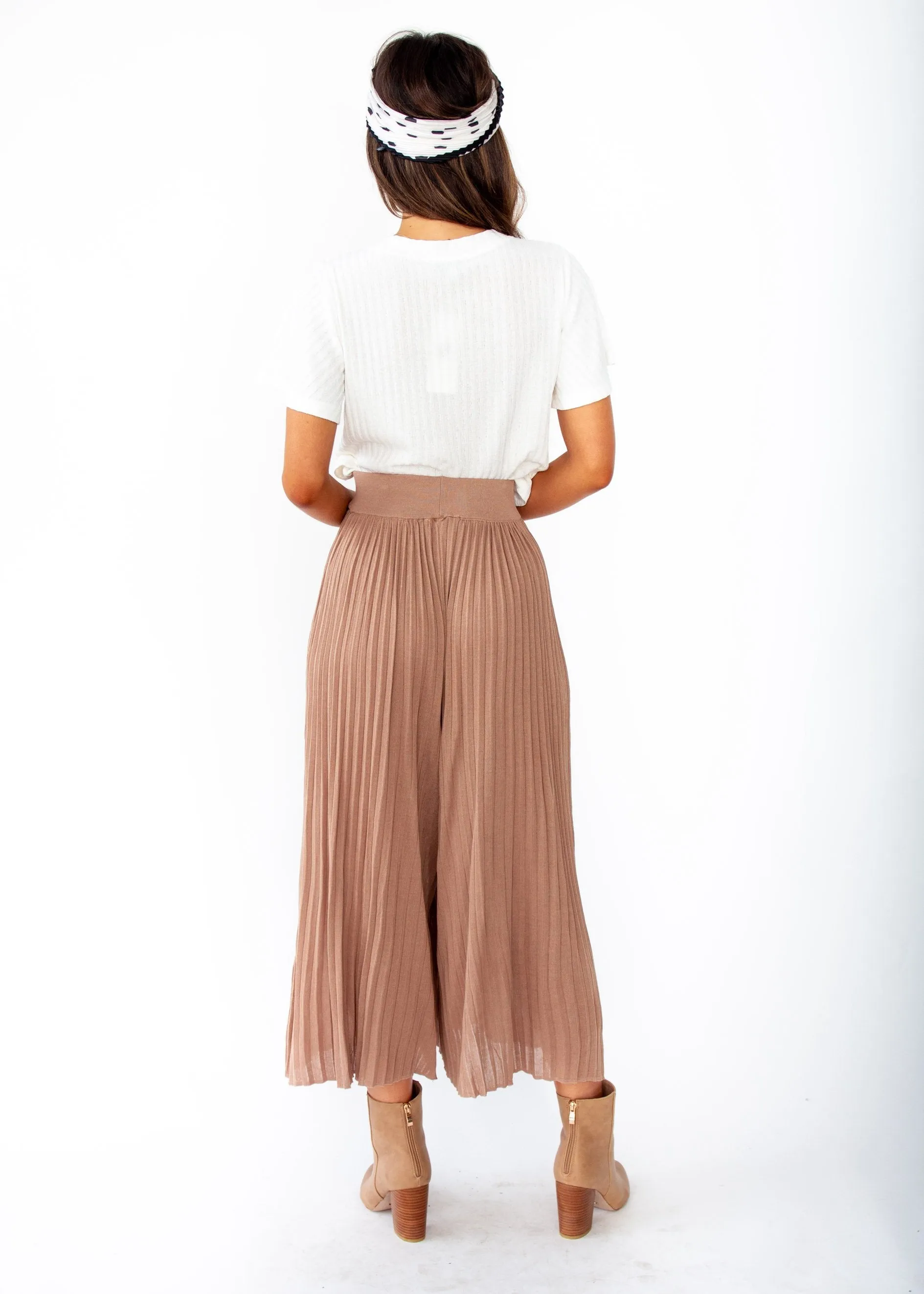 Wintercrest Knit Culottes - Mocha