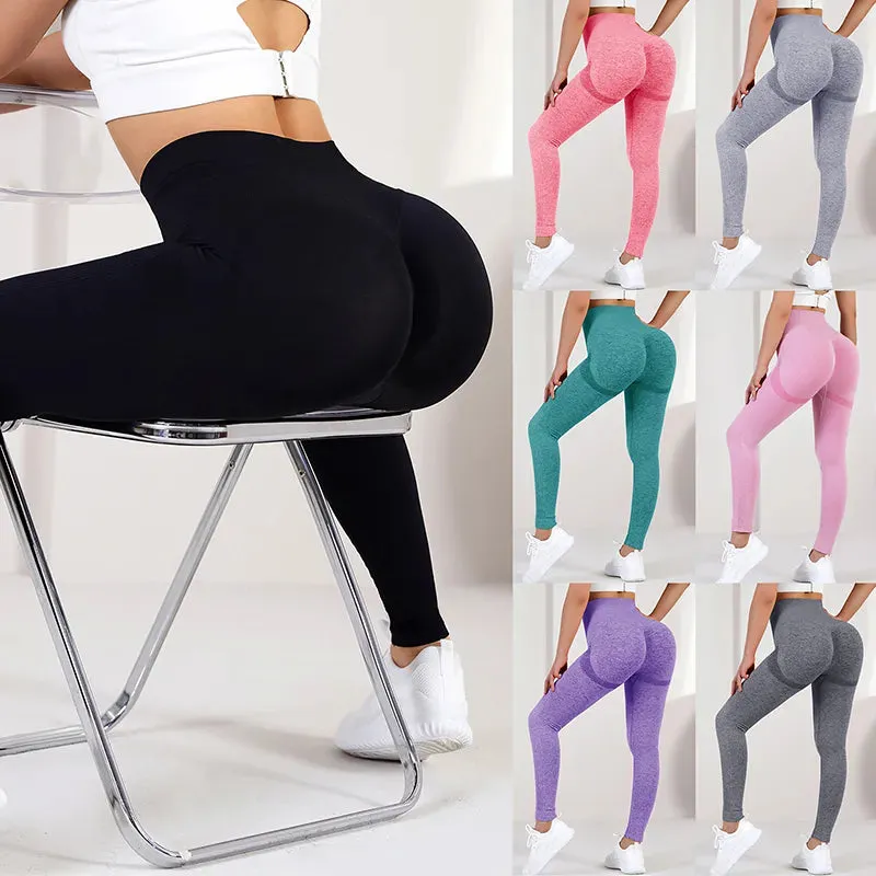 Women High Waist Exercise Sports Trousers