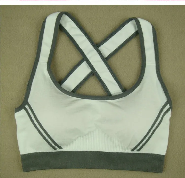 Women Yoga Athletic Sports Bras Crop Bra Tops Seamless Racerback