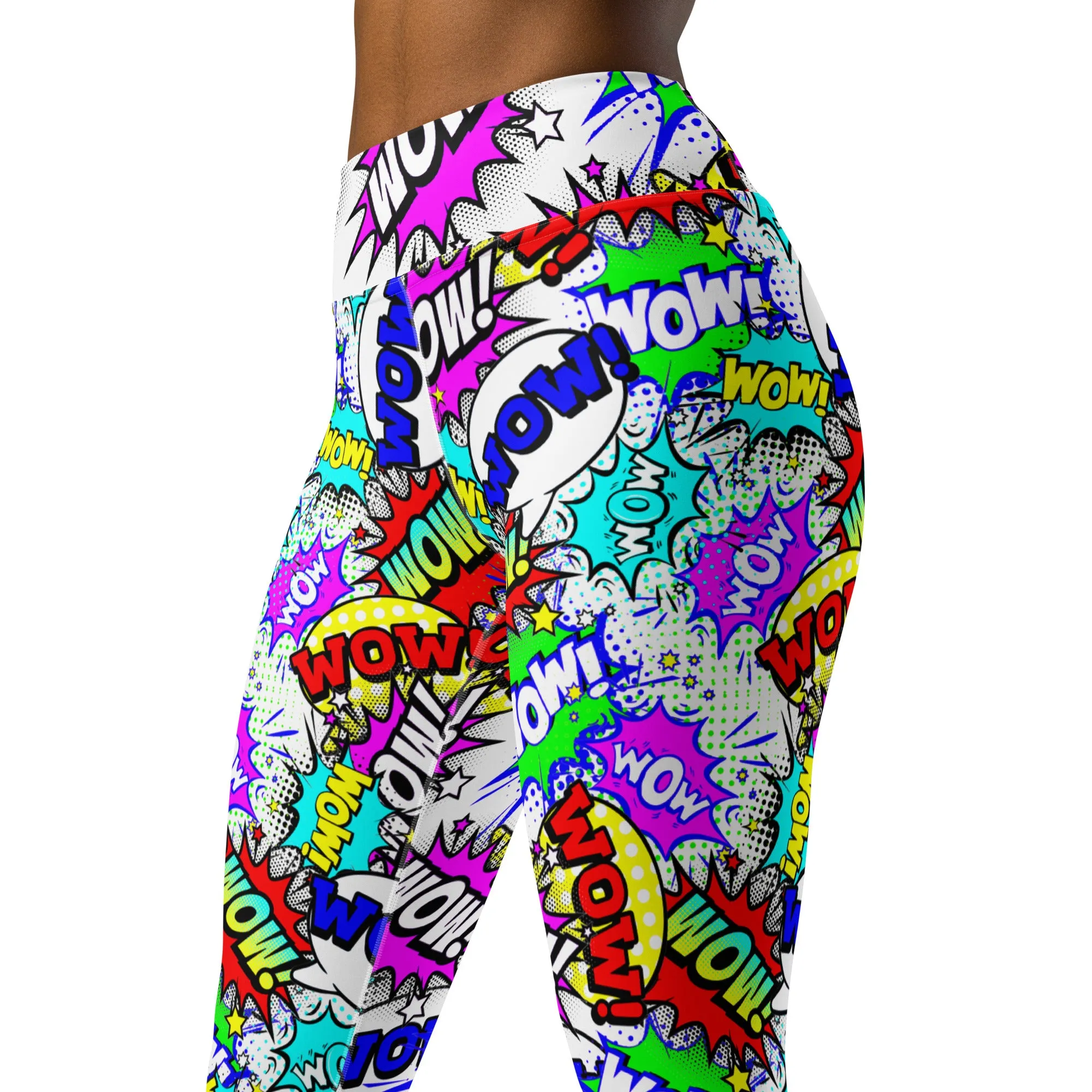 Wow! Cartoon Yoga Leggings, lioness-love