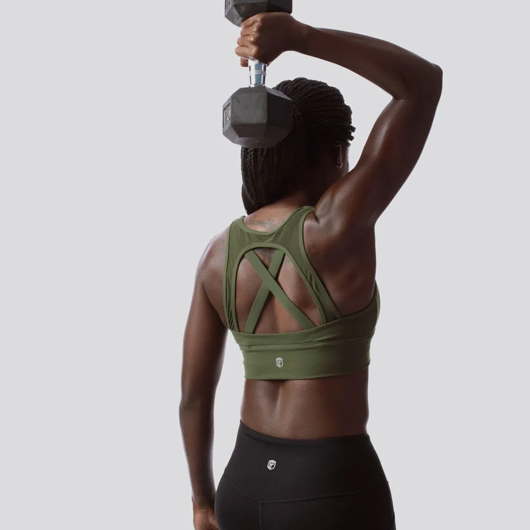 X-Factor Sports Bra (Tactical Green)