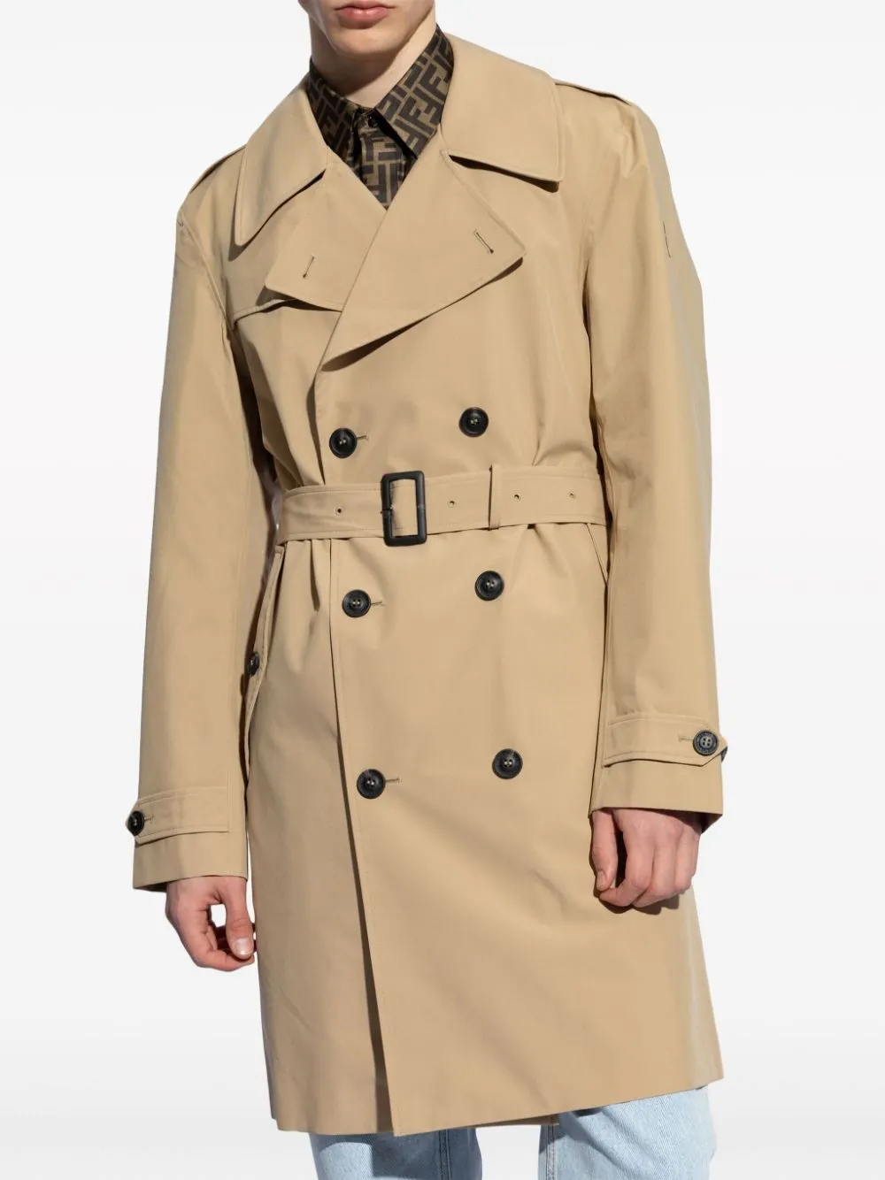 Zarek double-breasted trench coat